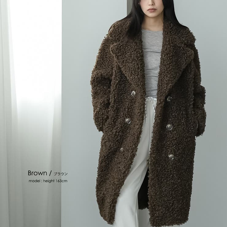 テディボアロングコート フェイクファー コート | mili an deni | 詳細画像7 