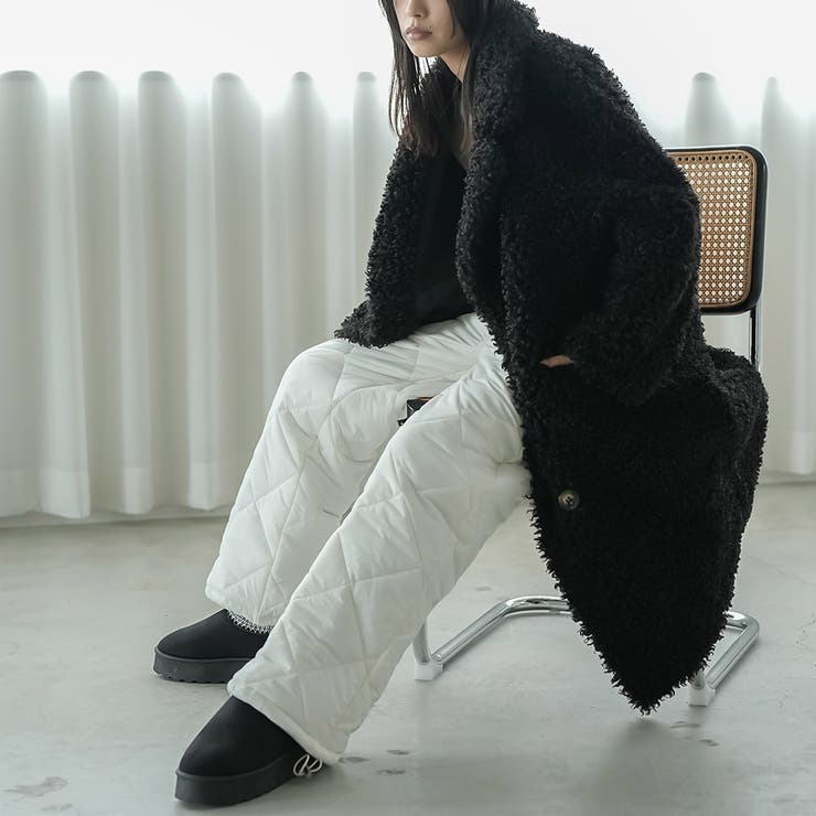 テディボアロングコート フェイクファー コート | mili an deni | 詳細画像13 