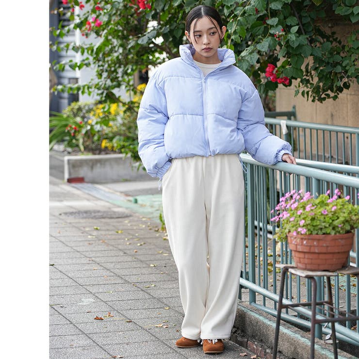 中綿ショートジャケット ショート丈 スタンドカラー | mili an deni | 詳細画像9 