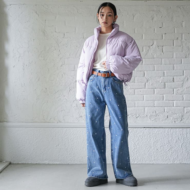 中綿ショートジャケット ショート丈 スタンドカラー | mili an deni | 詳細画像12 