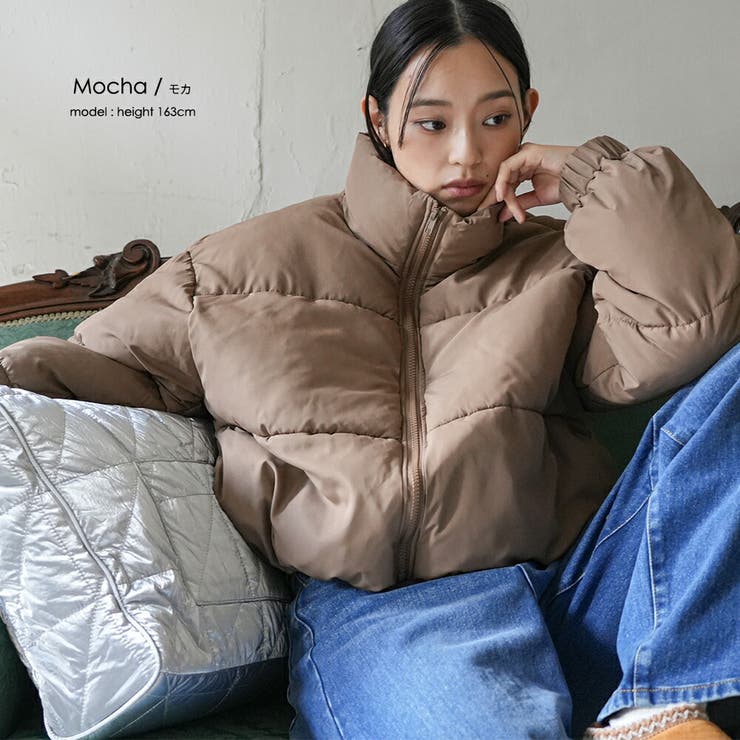 中綿ショートジャケット ショート丈 スタンドカラー | mili an deni | 詳細画像13 