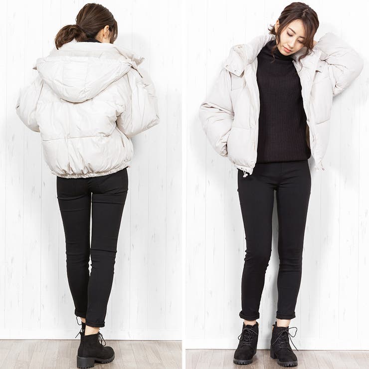 フードファイバーダウン コート ボリューム袖 | mili an deni | 詳細画像7 