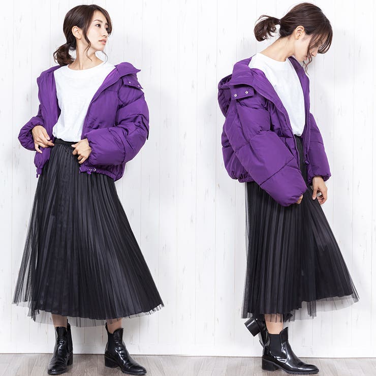 フードファイバーダウン コート ボリューム袖 | mili an deni | 詳細画像9 