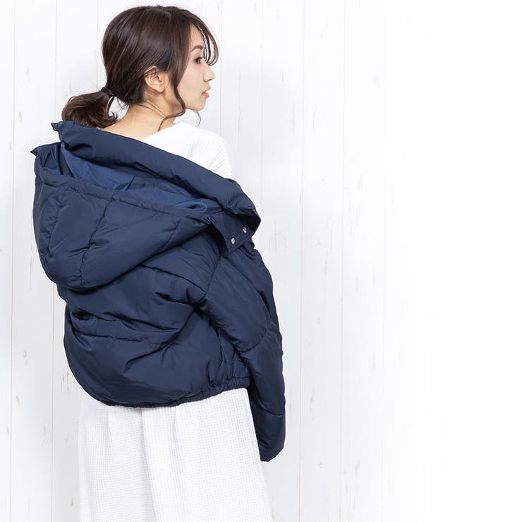 フードファイバーダウン コート ボリューム袖 | mili an deni | 詳細画像11 