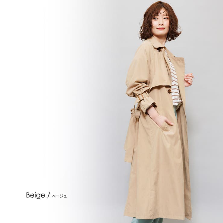 キャンディ袖前後ヨーク切替トレンチコート スプリングコート レディース 品番 Madw Mili An Deni ミリアンデニ のレディースファッション通販 Shoplist ショップリスト