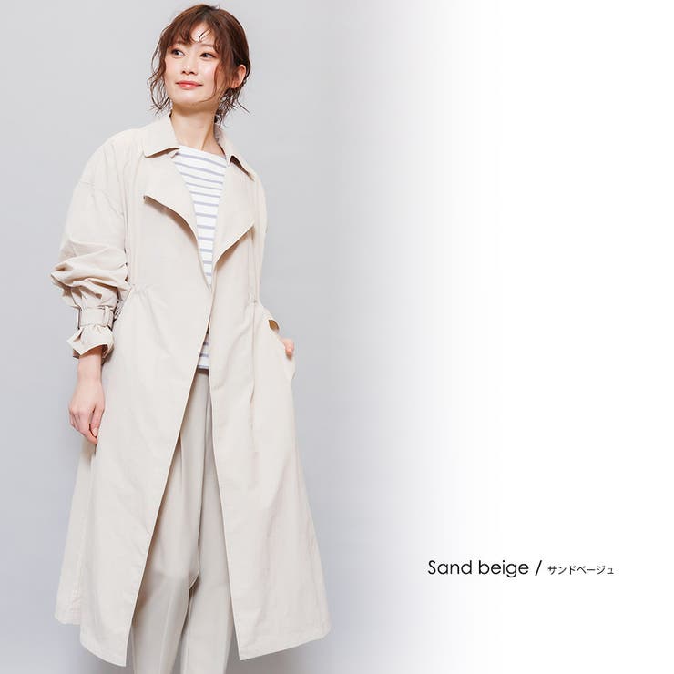キャンディ袖オーバーサイズコート スプリングコート レディース[品番