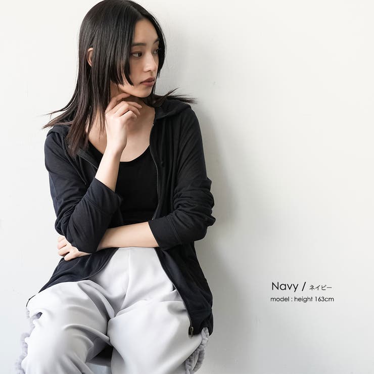 UV＆吸水速乾ジップアップパーカー UVカット 吸水速乾 | mili an deni | 詳細画像18 