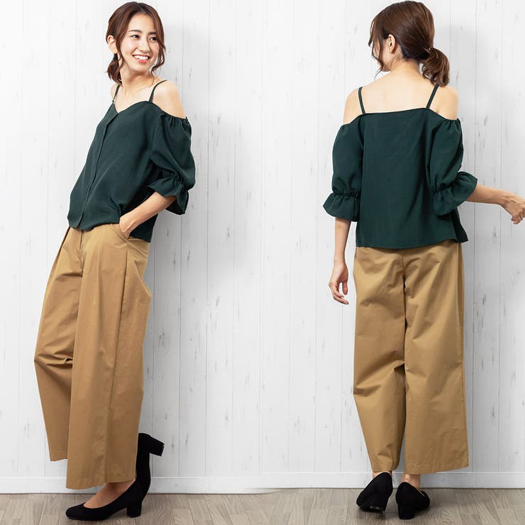 オフショルブラウス キャンディスリーブ 5分袖 | mili an deni | 詳細画像8 