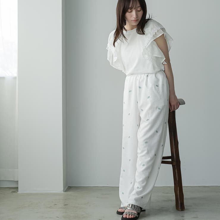 ラッフルスリーブTシャツ レディース フリル袖 | mili an deni | 詳細画像9 