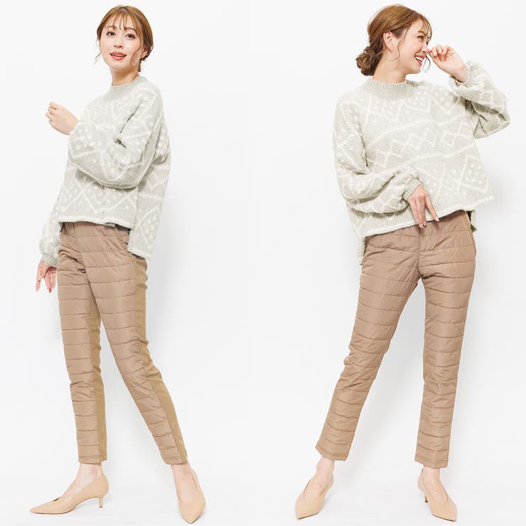 ループヤーンジャガードニットプルオーバー ニット ドロップショルダー | mili an deni | 詳細画像6 