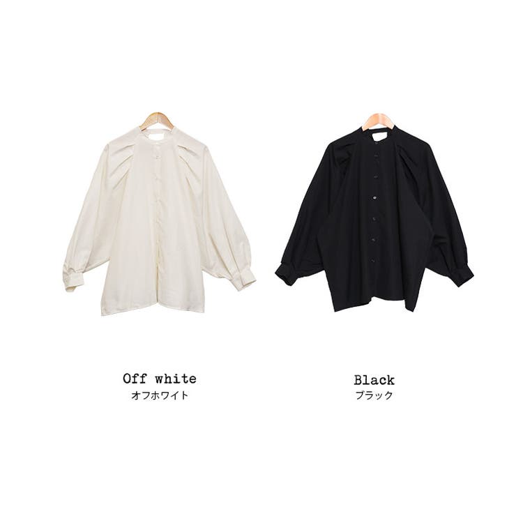 エステル起毛ラグランボリュームスリーブブラウス 袖コンシャス 長袖 | mili an deni | 詳細画像12 