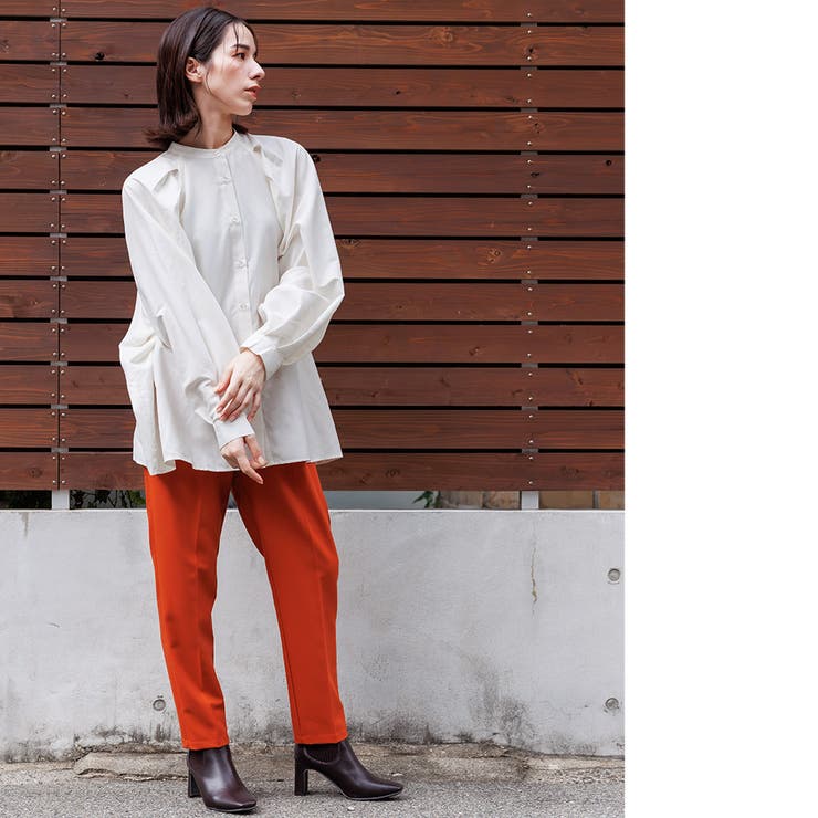 エステル起毛ラグランボリュームスリーブブラウス 袖コンシャス 長袖 | mili an deni | 詳細画像7 