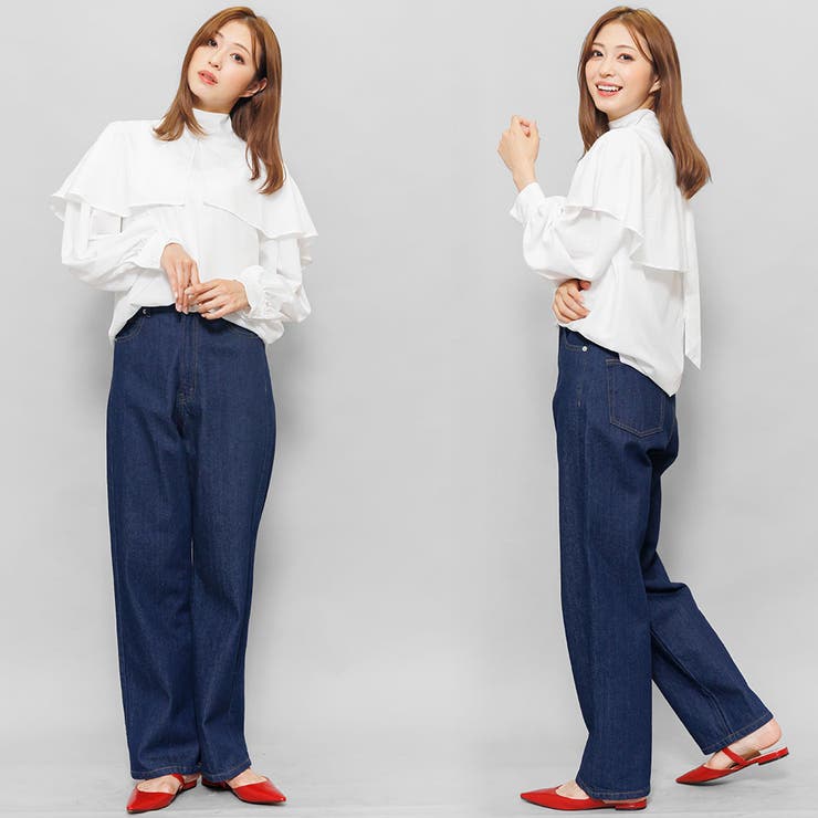 バックリボンケープブラウス 長袖 M | mili an deni | 詳細画像14 