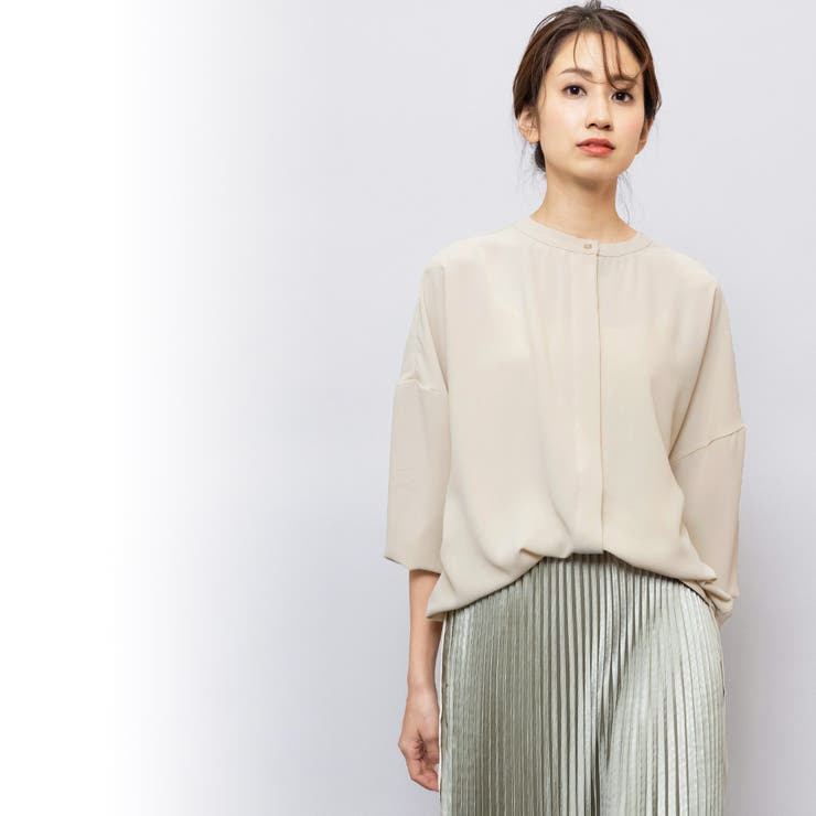 バックリボン シャーリングシャツブラウス 長袖 | mili an deni | 詳細画像12 