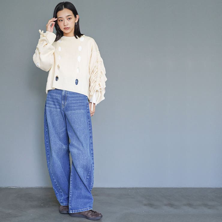 レディース セーター チーズニットプルオーバー | mili an deni | 詳細画像14 