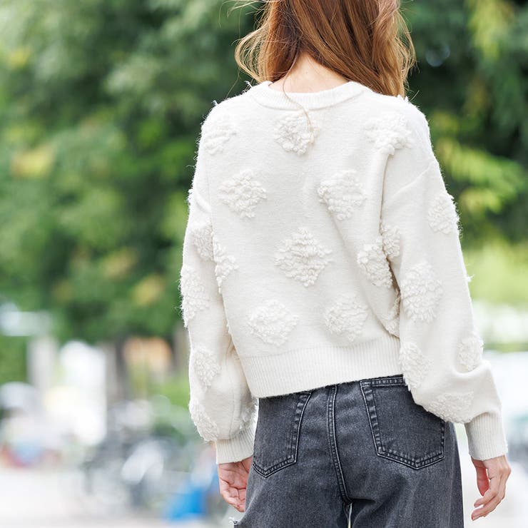 レディース セーター もちもちニットショートプルオーバー | mili an deni | 詳細画像7 