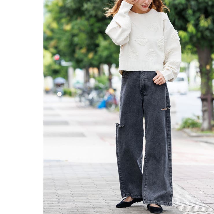 レディース セーター もちもちニットショートプルオーバー | mili an deni | 詳細画像8 