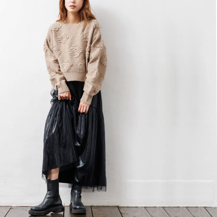 レディース セーター もちもちニットショートプルオーバー | mili an deni | 詳細画像12 