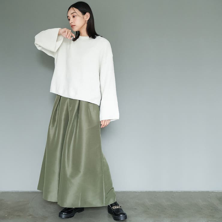 レディース バックリボンクルーネックニットプルオーバー セーター | mili an deni | 詳細画像9 