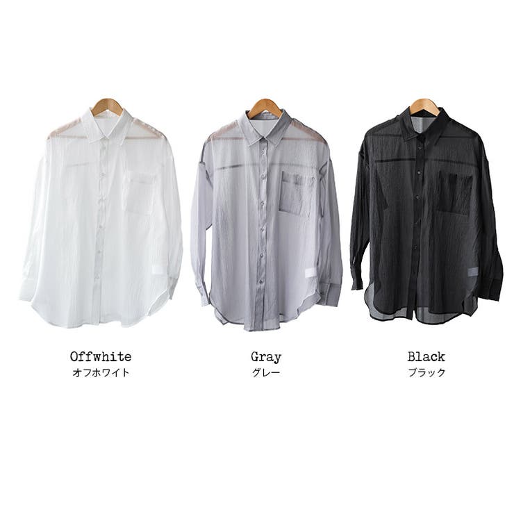 ソフトオーガンクレープオーバーシアーシャツ プルオーバー シアー | mili an deni | 詳細画像20 