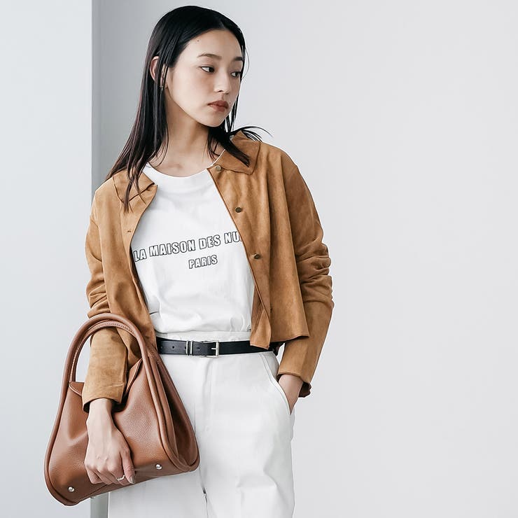 スウェードロングスリーブメロウブラウス レギュラーカラー 長袖 | mili an deni | 詳細画像12 