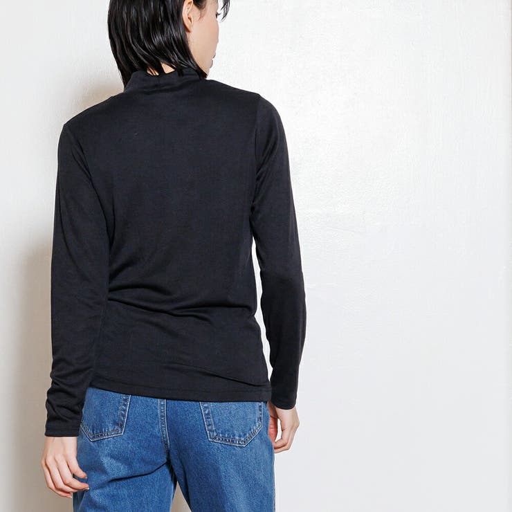 発熱加工ハイネックプルオーバー 長袖 カットソー | mili an deni | 詳細画像9 