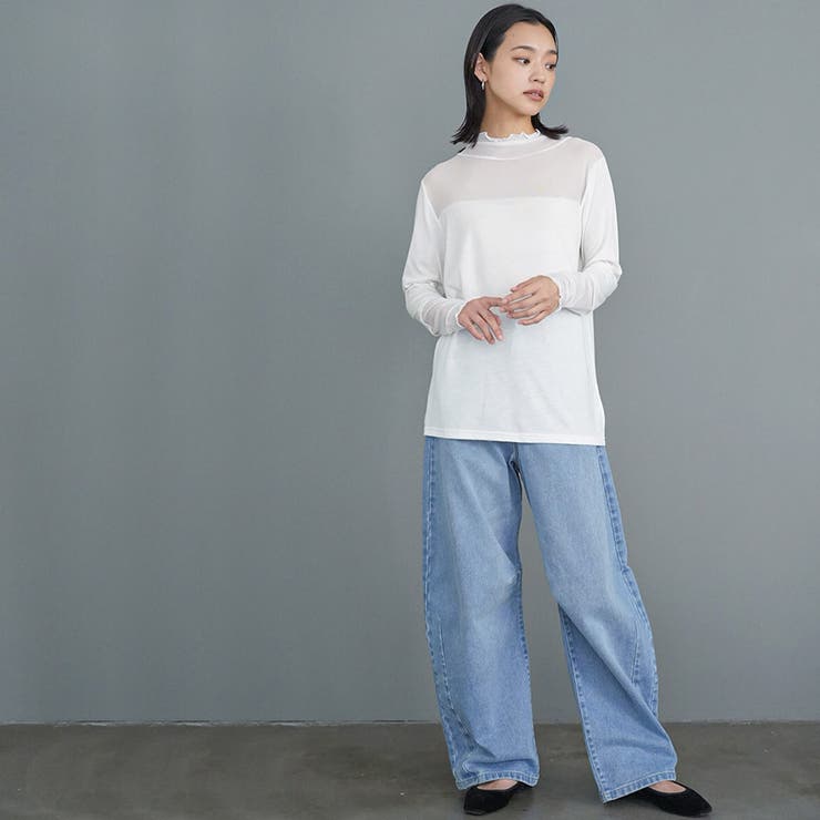 レディース トップス パワーネット切替トップス | mili an deni | 詳細画像13 