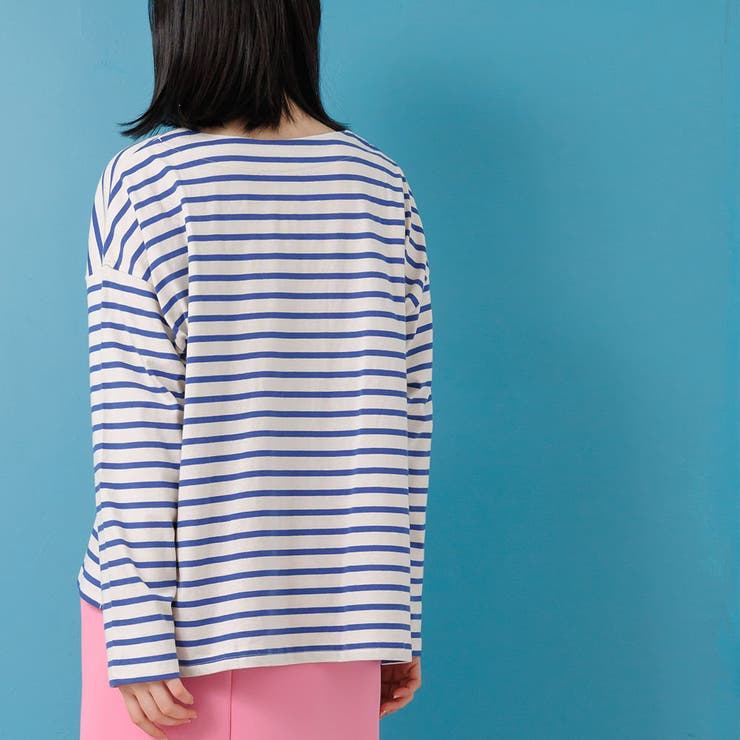 ドロップショルダーロンTシャツ Tシャツ サイドスリット | mili an deni | 詳細画像28 