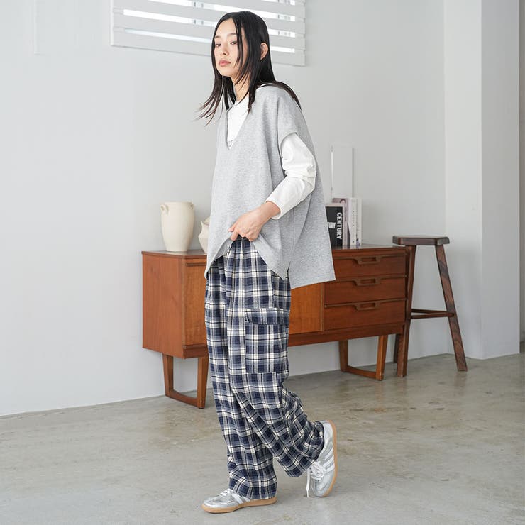 T C 裏毛Vネックベスト | mili an deni | 詳細画像12 