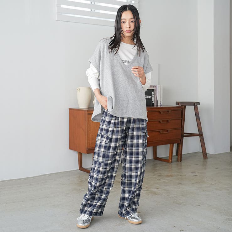 T C 裏毛Vネックベスト | mili an deni | 詳細画像13 