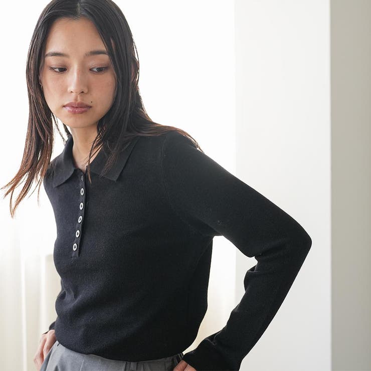 ポロニットプルオーバー トップス ポロ襟 | mili an deni | 詳細画像17 