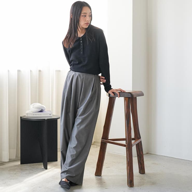 ポロニットプルオーバー トップス ポロ襟 | mili an deni | 詳細画像20 