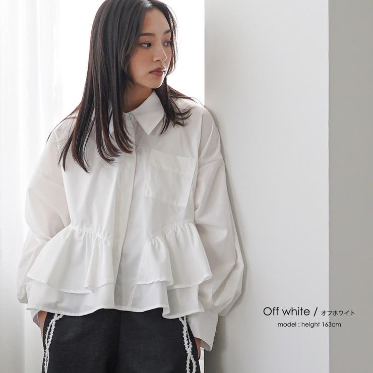 裾ティアードブラウス ブラウス レディース | mili an deni | 詳細画像5 