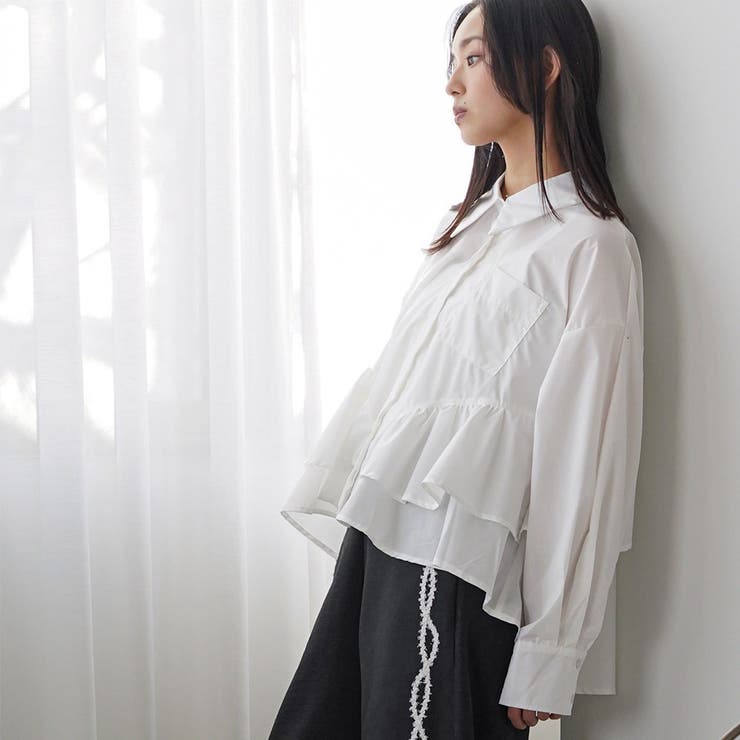 裾ティアードブラウス ブラウス レディース | mili an deni | 詳細画像6 