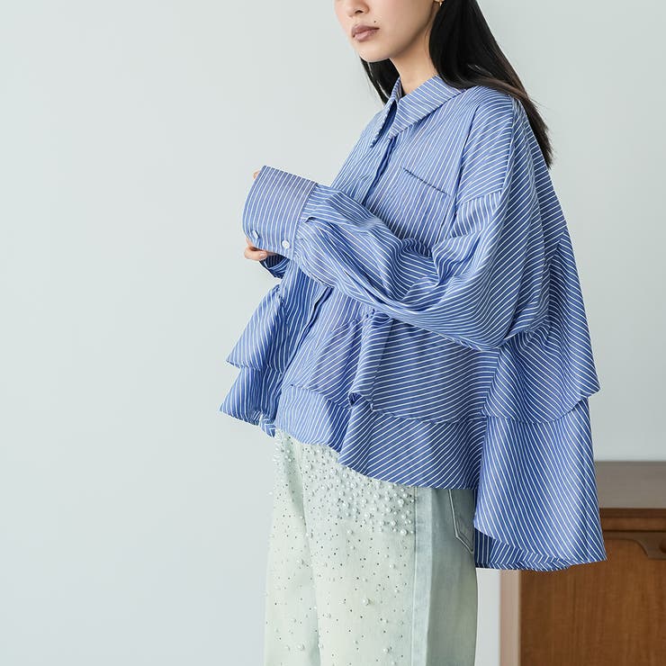 裾ティアードブラウス ブラウス レディース | mili an deni | 詳細画像16 