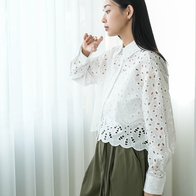 カットレースブラウス ブラウス レディース | mili an deni | 詳細画像7 