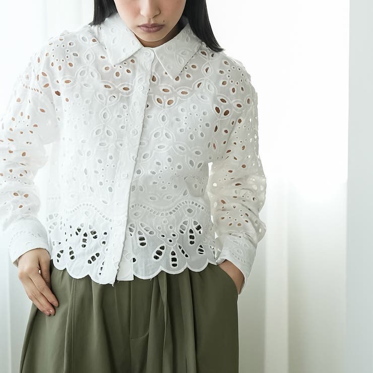 カットレースブラウス ブラウス レディース | mili an deni | 詳細画像8 