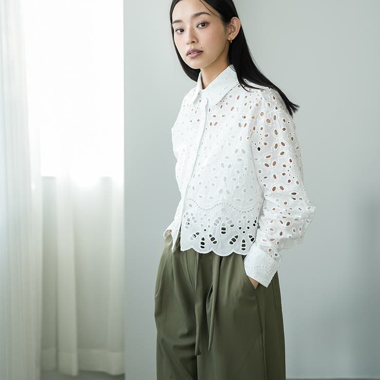 カットレースブラウス ブラウス レディース | mili an deni | 詳細画像9 