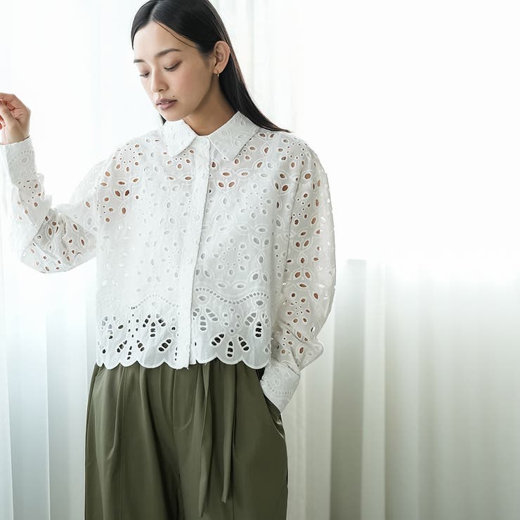カットレースブラウス ブラウス レディース | mili an deni | 詳細画像10 