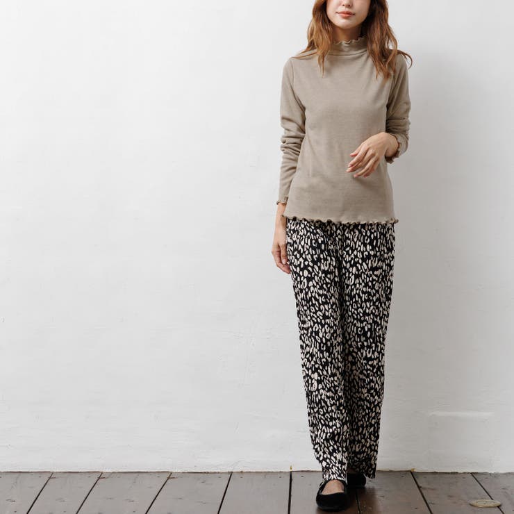 裏微起毛プチハイネックメローTシャツ シアバター加工 暖かい | mili an deni | 詳細画像13 