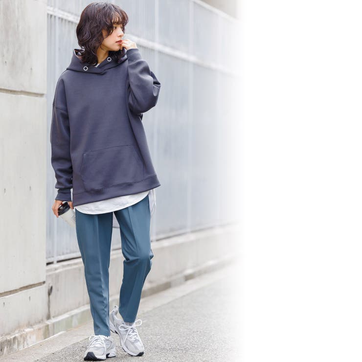 サイドボタンスリットパーカー LASUD｜サイドボタンスリットパーカー | Rakuten Fashion(楽天