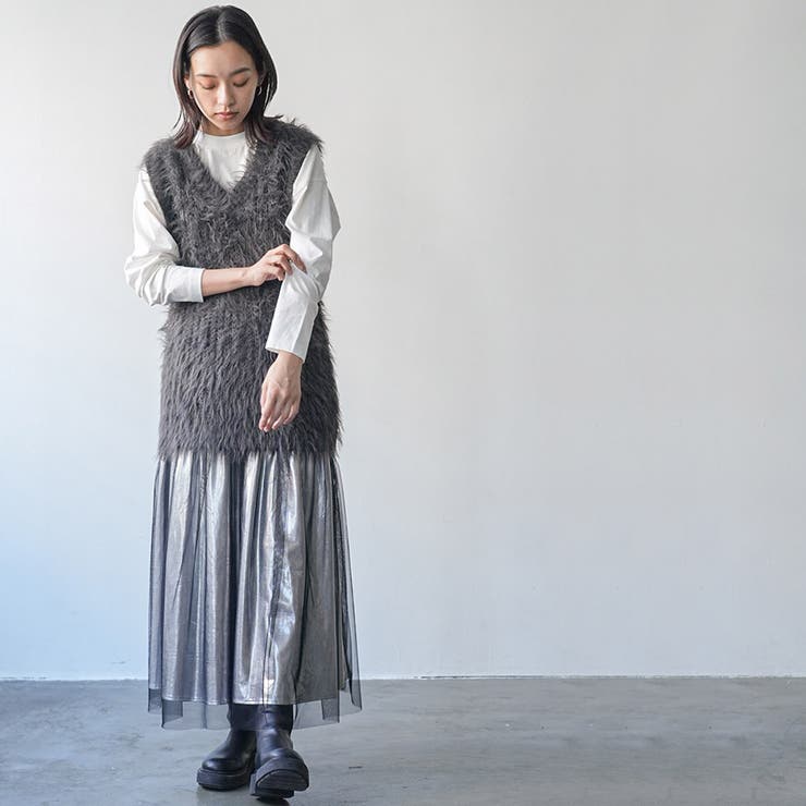 レディース ベスト フェザーヤーンベスト | mili an deni | 詳細画像19 