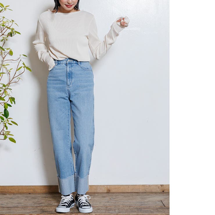 ツートーン指穴トップス ブラウス ストライプ | mili an deni | 詳細画像14 