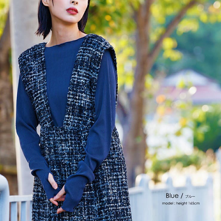 ツートーン指穴トップス ブラウス ストライプ | mili an deni | 詳細画像15 