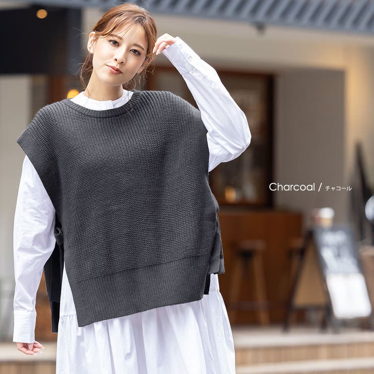 専用です⭐︎Tabrik ニットベスト イッカ ikka サイドリボンニット