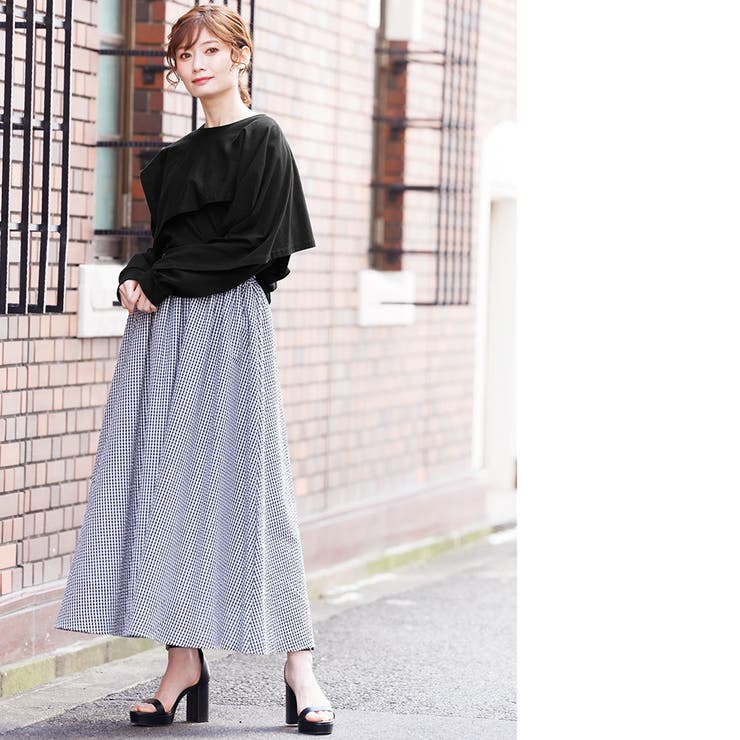 綿100%レイヤード長袖Tシャツ ボリューム袖 袖コンシャス | mili an deni | 詳細画像12 