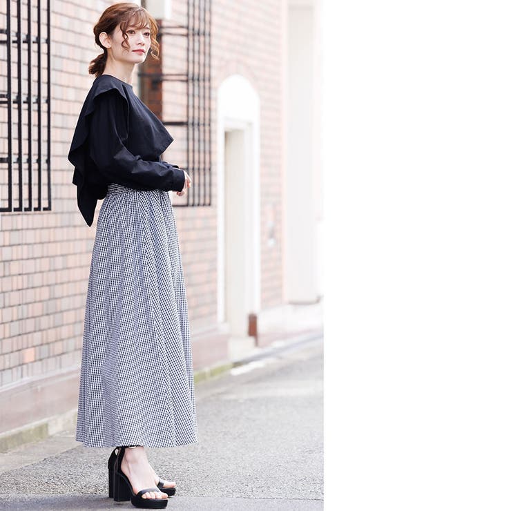 綿100%レイヤード長袖Tシャツ ボリューム袖 袖コンシャス | mili an deni | 詳細画像14 