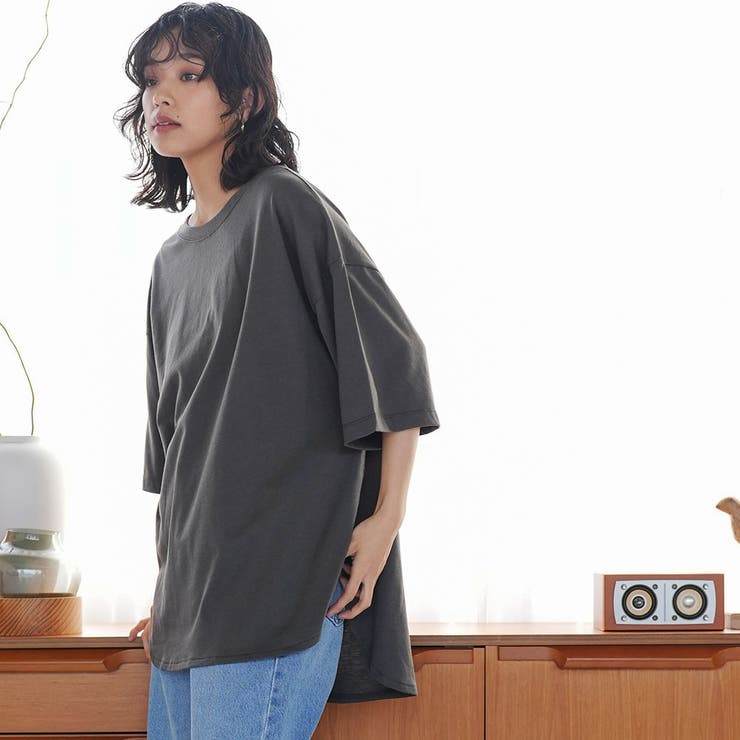 半袖バックプリントT Tシャツ ミドル丈 | mili an deni | 詳細画像13 