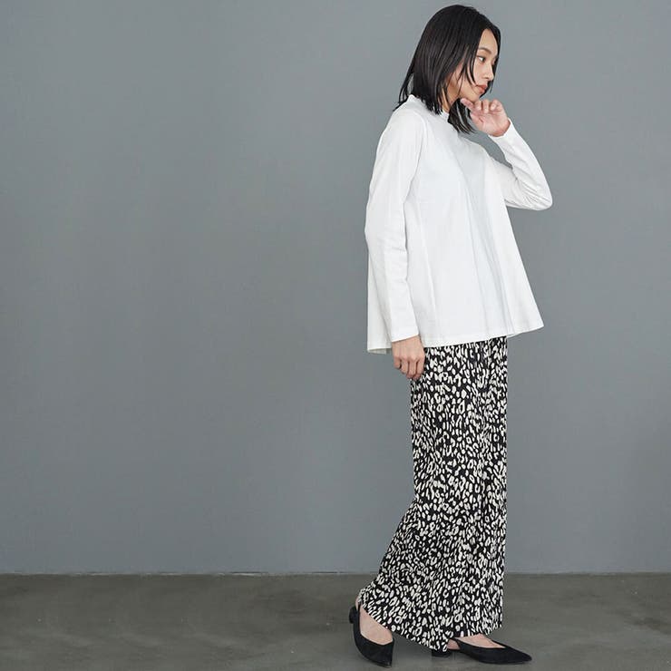 レディース トップス 裾フレアロンT | mili an deni | 詳細画像8 