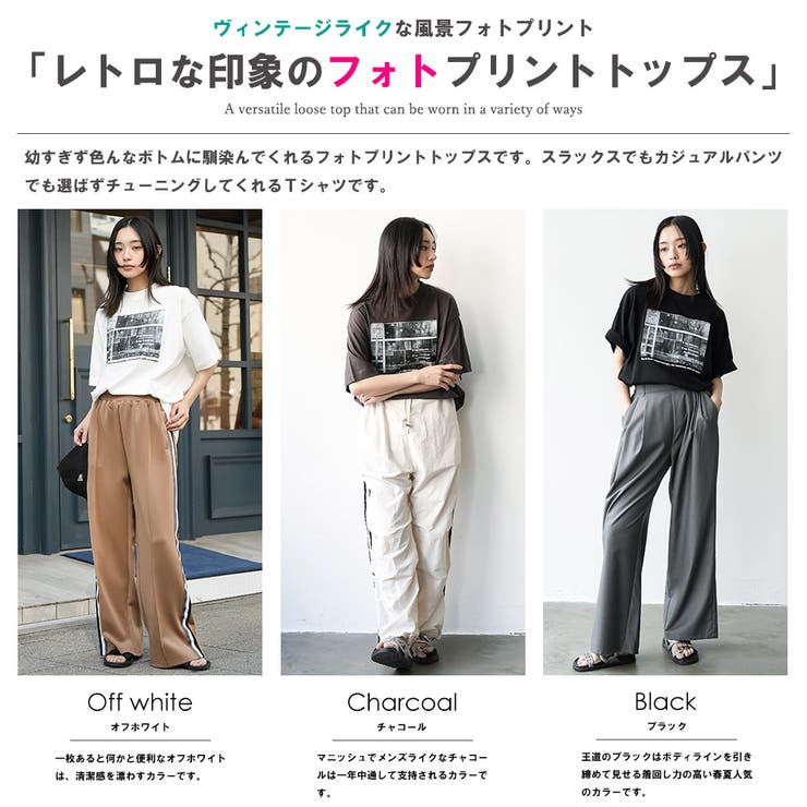 半袖シティスケープフォトプリントTシャツ プリント コットン | mili an deni | 詳細画像4 